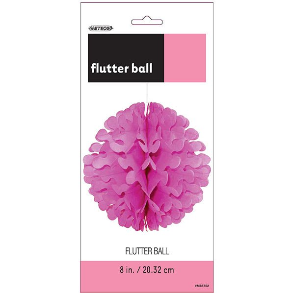 Flutter Ball - Hot Pink 20cm - The Party Marketplace
