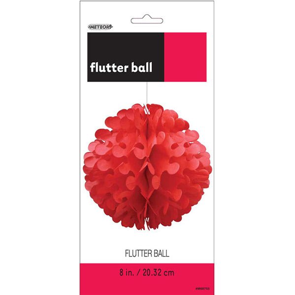 Flutter Ball - Ruby Red 20cm - The Party Marketplace