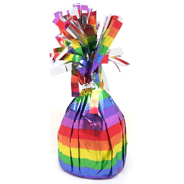 Foil Balloon Weight - Rainbow Stripe - The Party Marketplace