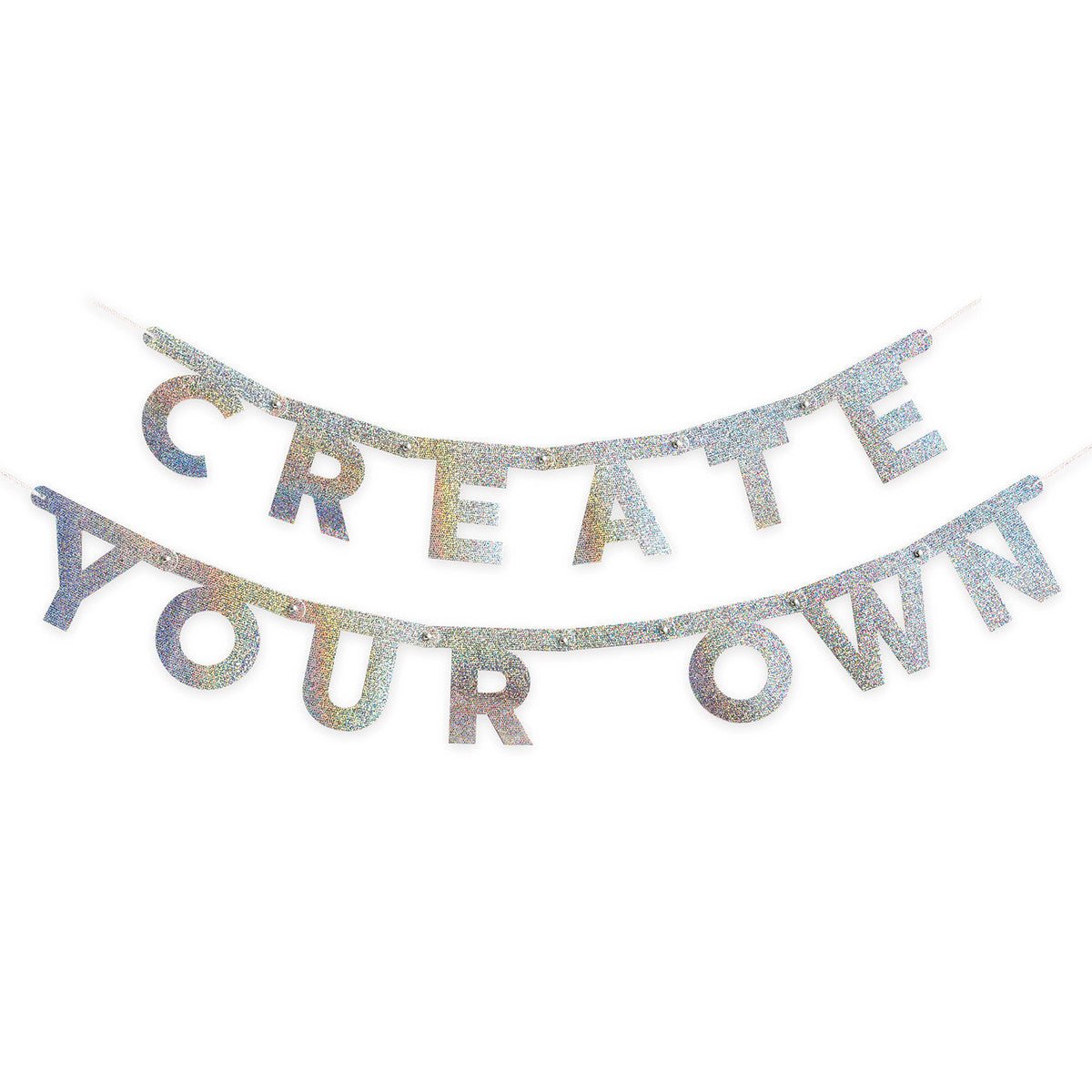 Foil Glitter Customizable Banner - The Party Marketplace