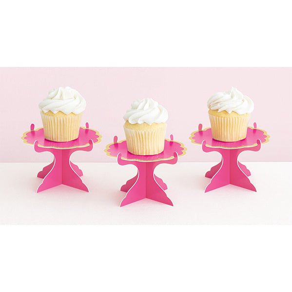 Foil Stamped Mini Cardboard Cupcake Stands (Pack of 3) - The Party Marketplace
