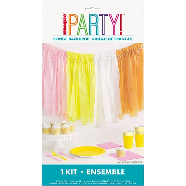 Fringe Backdrop Kit - Spring - The Party Marketplace