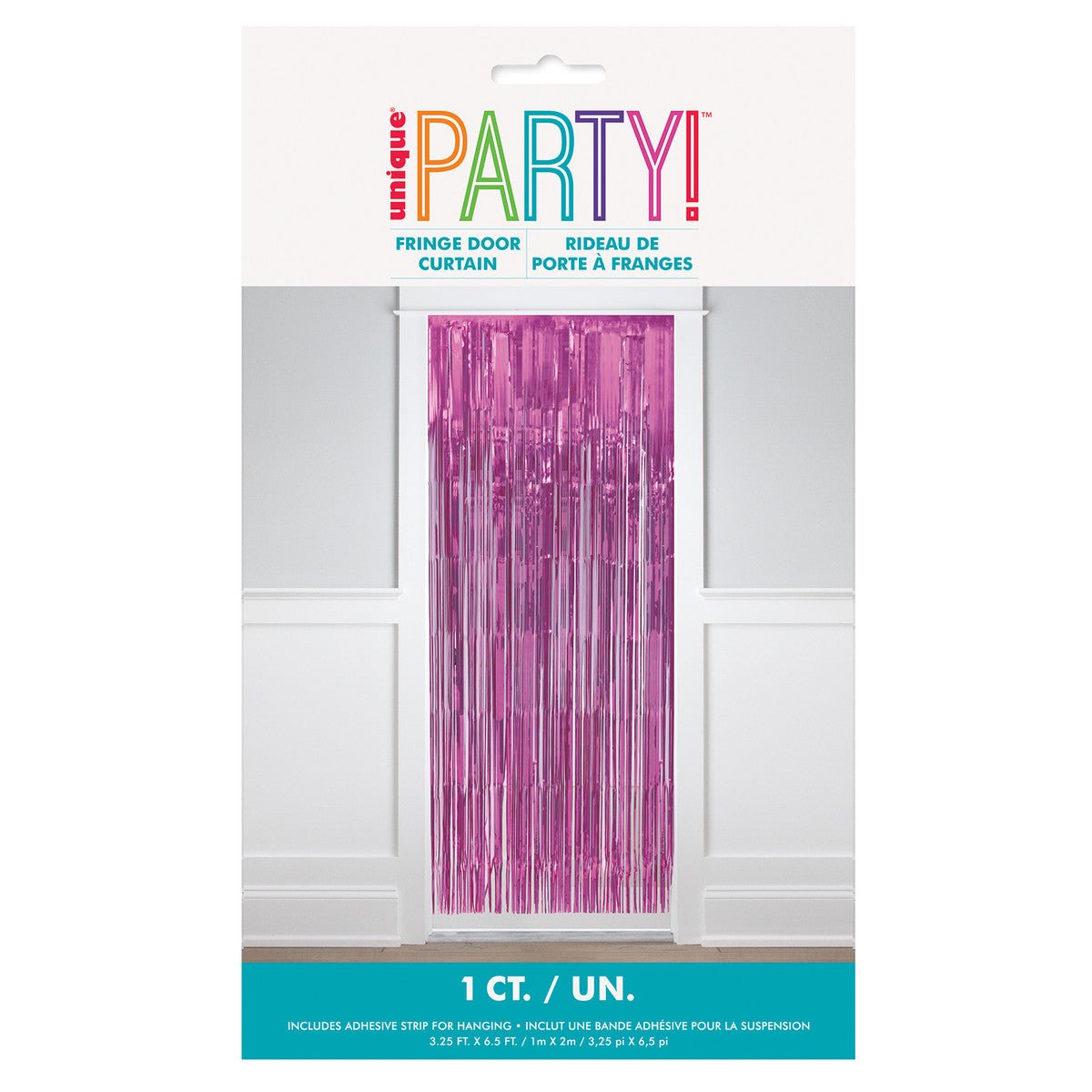 Fringe Door Curtain - Pastel Pink - The Party Marketplace