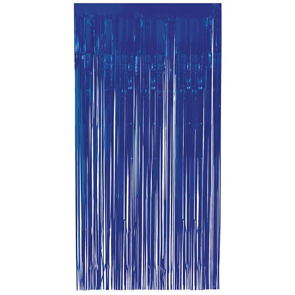 Fringe Door Curtain - Royal Blue - The Party Marketplace