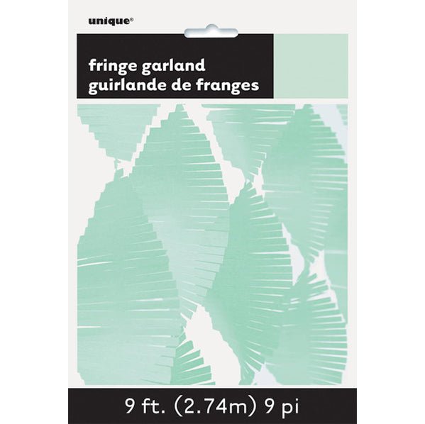 Fringe Garland - Mint (2.74m) - The Party Marketplace