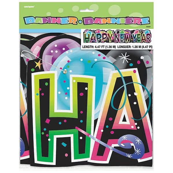 Giant Banner "Happy New Year" - 1.36m - The Party Marketplace