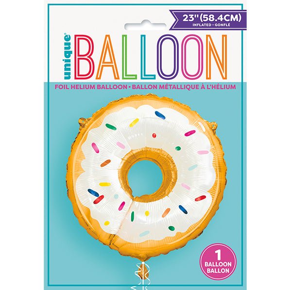 Giant Donut Foil Balloon 58.4cm - The Party Marketplace