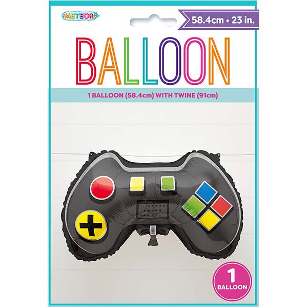 Giant Game Controller Foil Balloon 58.4cm - The Party Marketplace