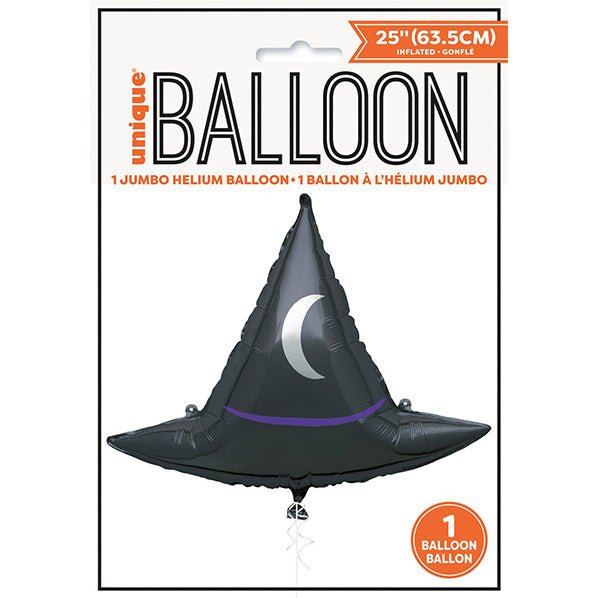 Giant Witch's Hat Foil Balloon 63.5cm - The Party Marketplace