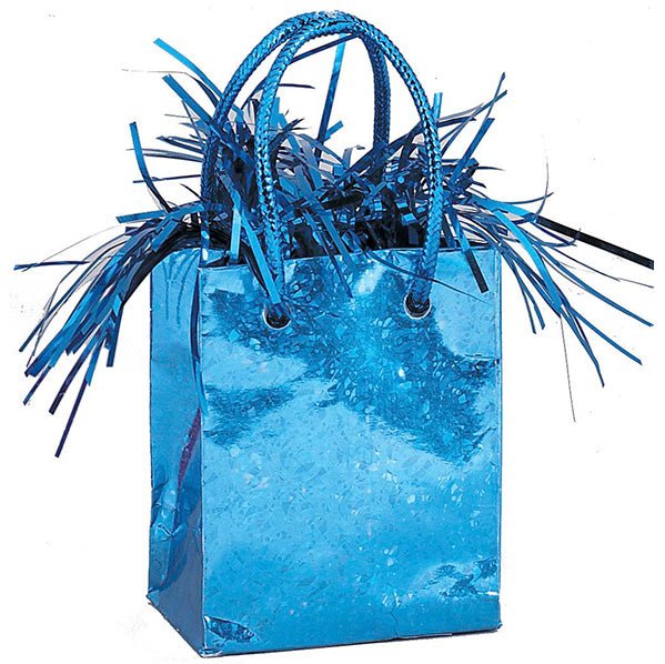 Gift Bag Balloon Weight - Prismatic Royal Powder Blue - The Party Marketplace