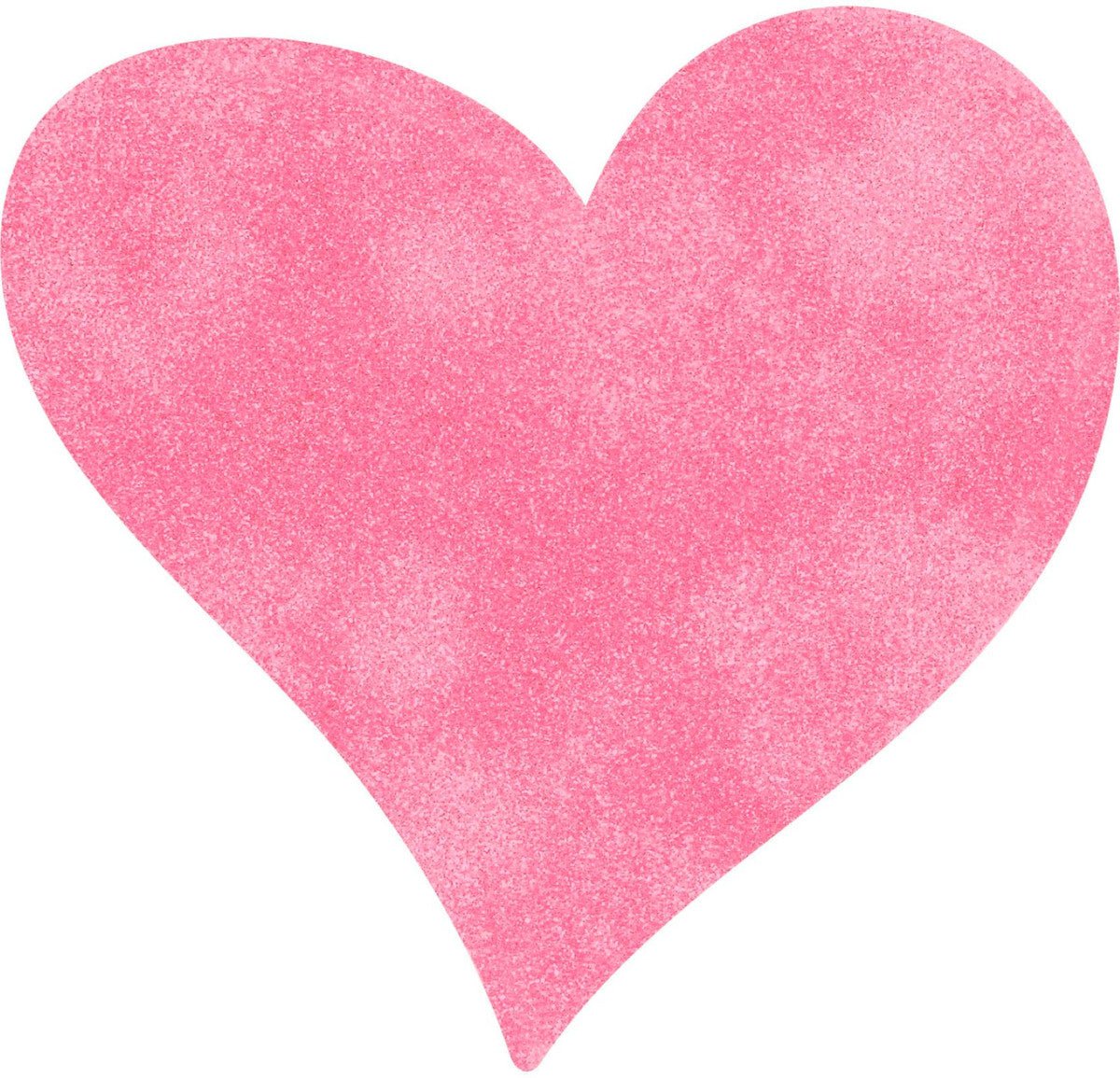 Glitter Heart Cutouts - Assorted Colours & Sizes (Pack of 6) - The Party Marketplace