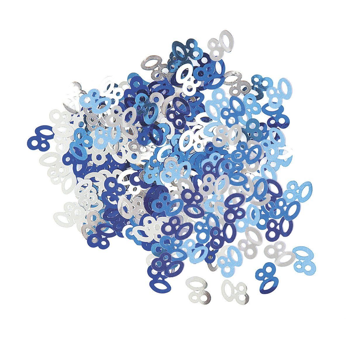 Glitz Blue "80" Confetti (14g) - The Party Marketplace