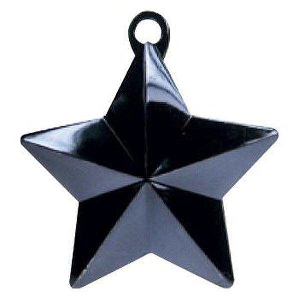 Glitz Star Balloon Weight - Black - The Party Marketplace