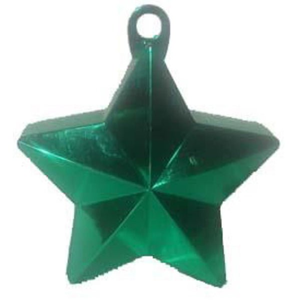 Glitz Star Balloon Weight - Green - The Party Marketplace