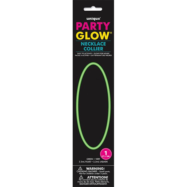 Glow Necklace - Green - The Party Marketplace