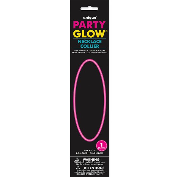 Glow Necklace - Pink - The Party Marketplace