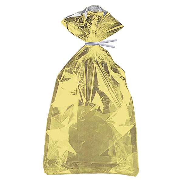 Gold Foil Cello Bags (Pack of 10) - The Party Marketplace