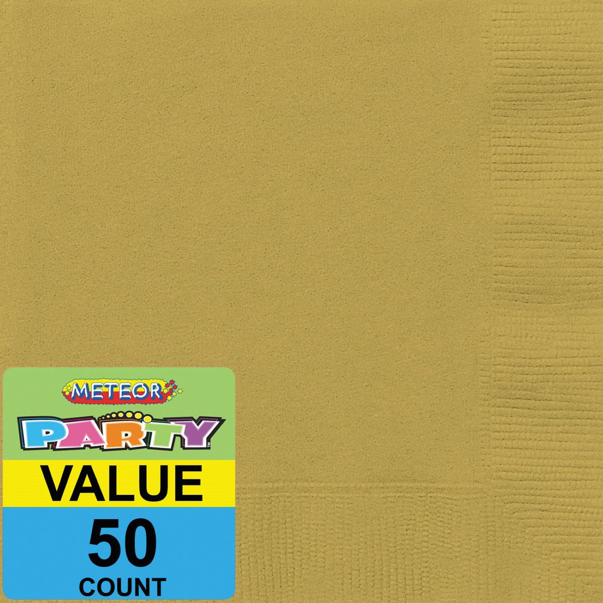 Gold Luncheon Napkins (Pack of 50) - The Party Marketplace