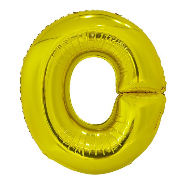 Gold "O" Letter Foil Balloon (86cm) - The Party Marketplace