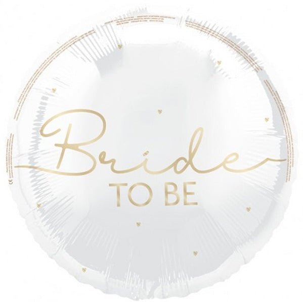 Gold Script "Bride To Be" Foil Balloon 45cm - The Party Marketplace