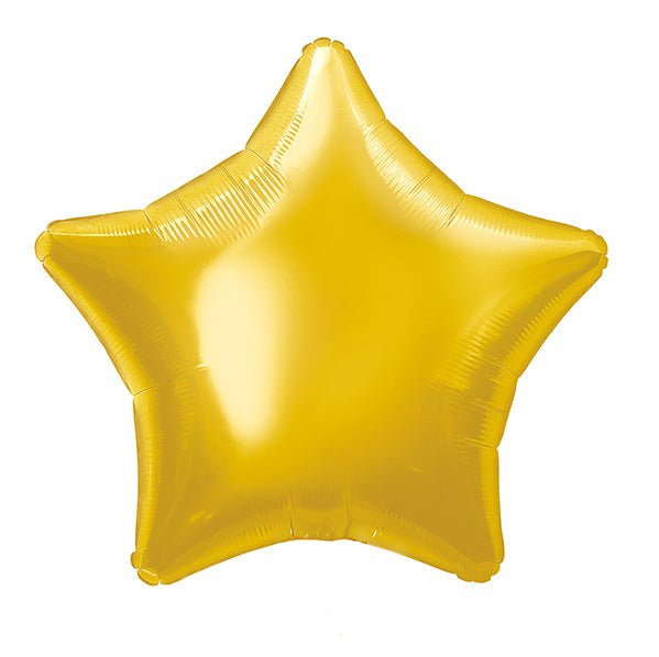 Gold Star Foil Balloon 50cm - The Party Marketplace