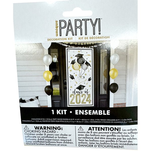 Golden Star Graduation Door Banner Kit (11 piece set) - The Party Marketplace
