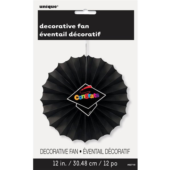 Graduation "Congrats" Decorative Fan - The Party Marketplace