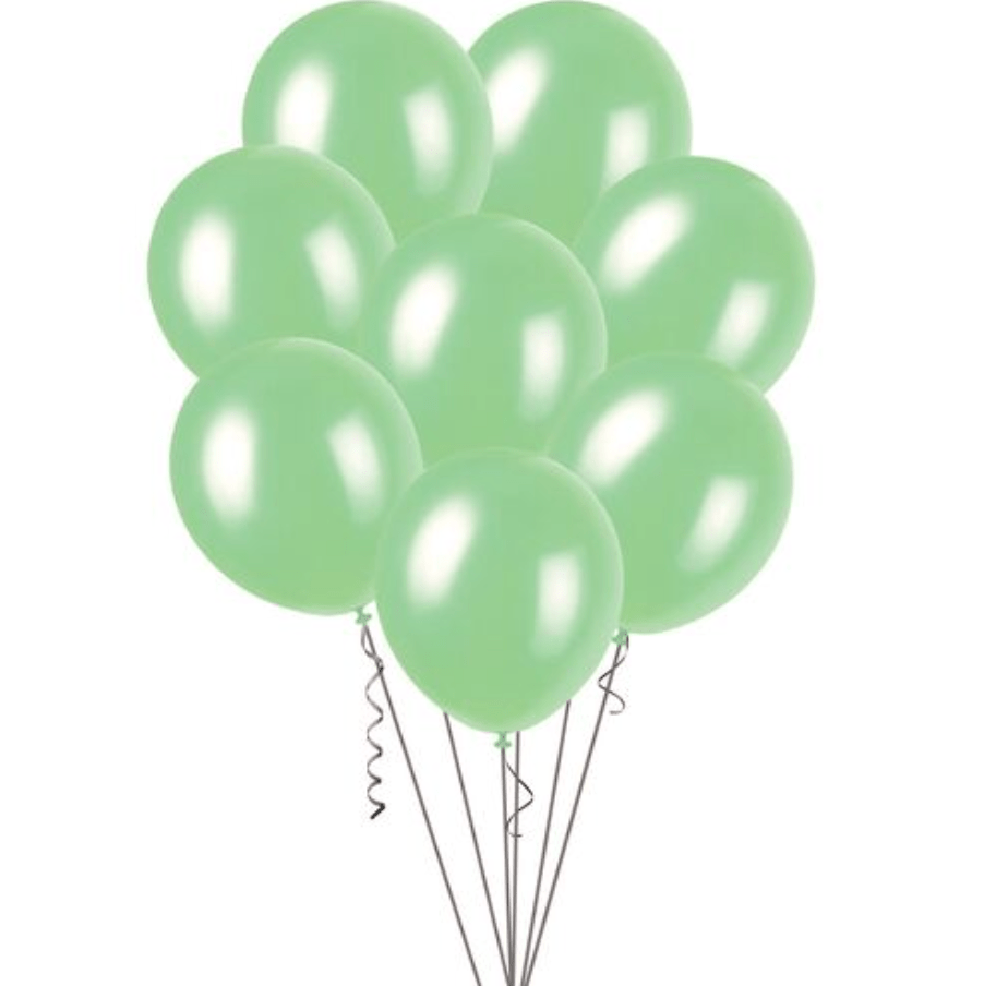Green Pearl Balloons 30cm (Pack of 25) - The Party Marketplace