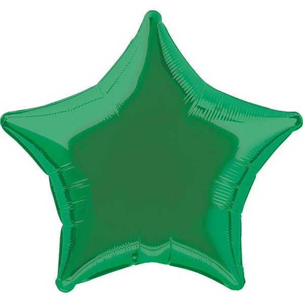 Green Star Foil Balloon 50cm - The Party Marketplace