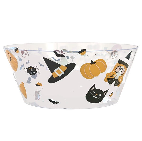 Groovy Halloween Reusable Plastic Serving Bowl - The Party Marketplace