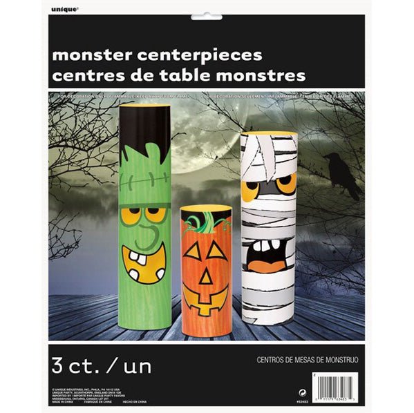 Halloween Cylinder Centrepieces (Pack of 3) - The Party Marketplace