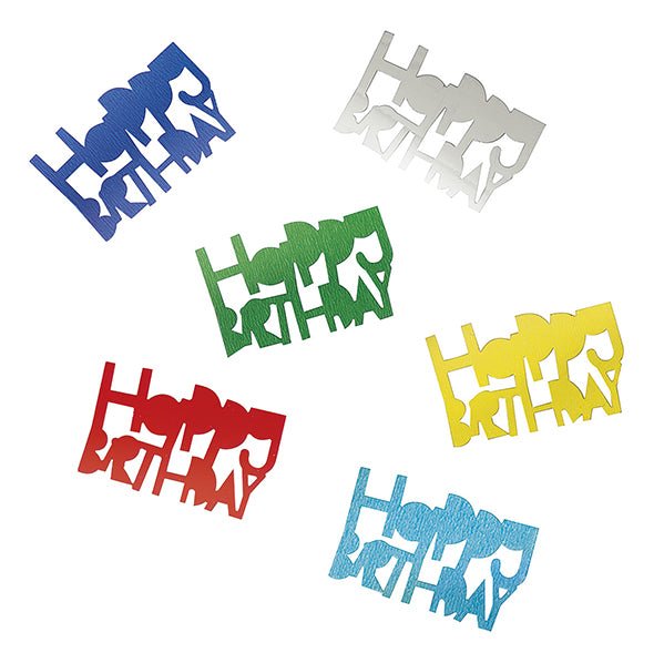 Happy Birthday Foil Confetti (14g) - The Party Marketplace