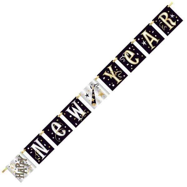 "Happy New Year" Block Banner - 1.52m - The Party Marketplace