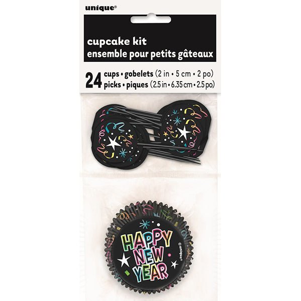 Happy New Year Cupcake Kit (For 24) - The Party Marketplace