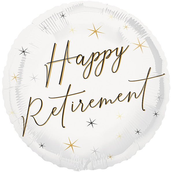 "Happy Retirement" Foil Balloon 45cm - The Party Marketplace