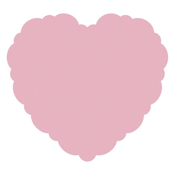 Heart Shaped Scalloped Edge Paper Placemats (Pack of 8) - The Party Marketplace