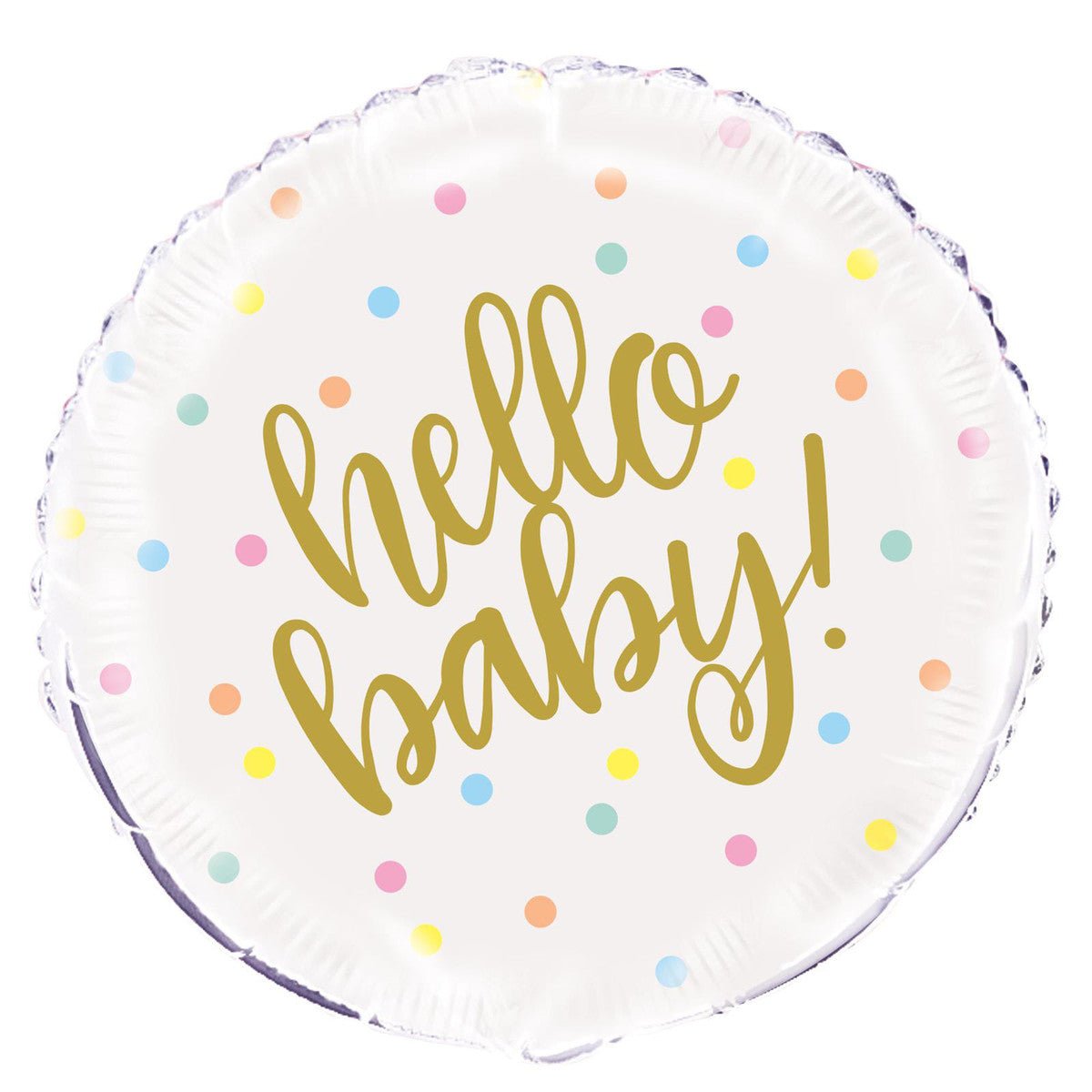 "Hello Baby" Foil Balloon 45cm - The Party Marketplace