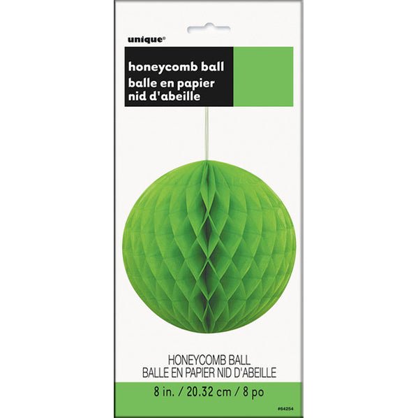 Honeycomb Ball - Lime Green 20cm - The Party Marketplace