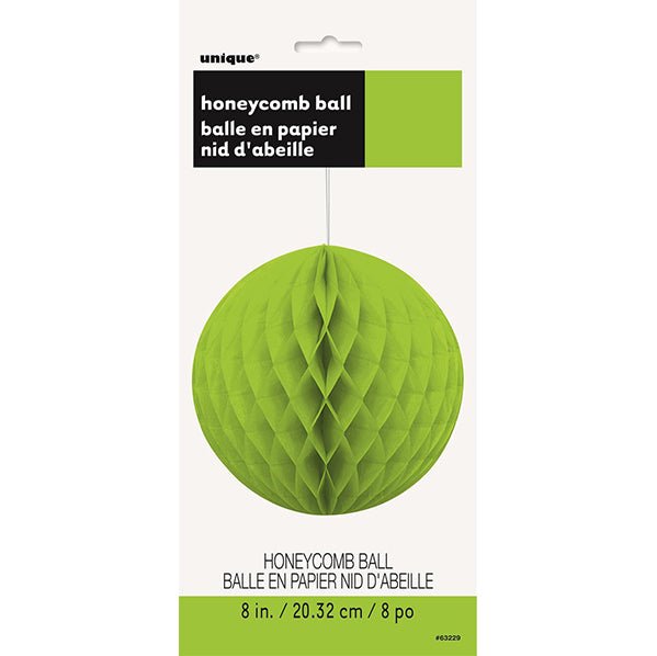 Honeycomb Ball - Neon Lime Green 20cm - The Party Marketplace