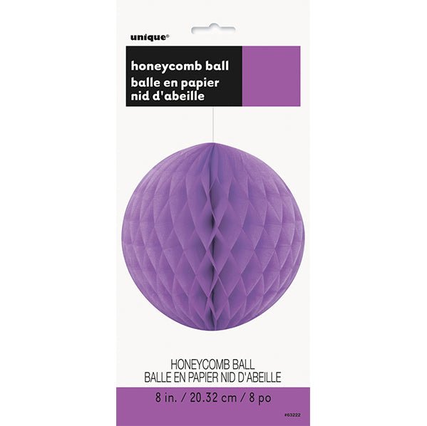 Honeycomb Ball - Pretty Purple 20cm - The Party Marketplace