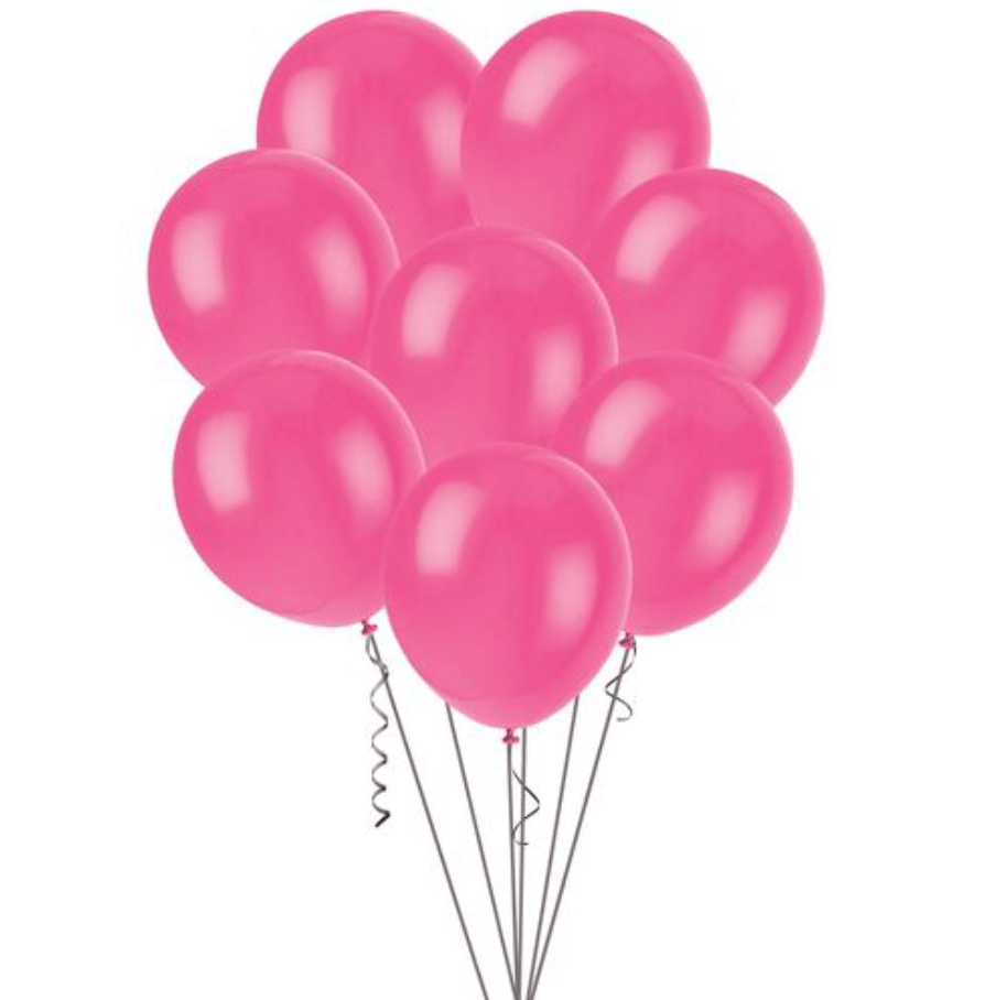 Hot Pink Decorator Balloons 30cm (Pack of 100) - The Party Marketplace