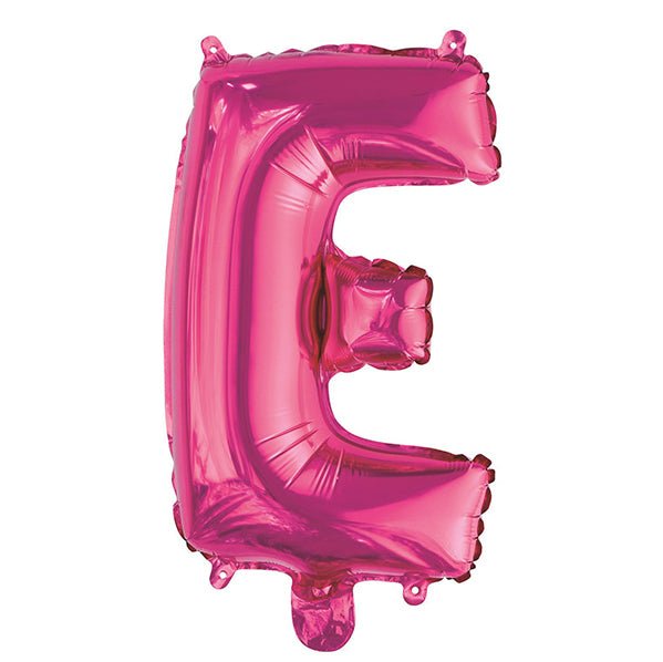 Hot Pink "E" Letter Foil Balloon (35cm) - The Party Marketplace