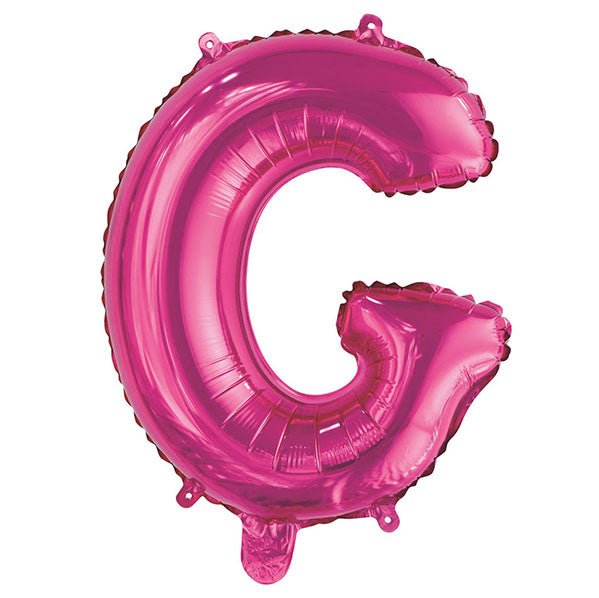 Hot Pink "G" Letter Foil Balloon (35cm) - The Party Marketplace