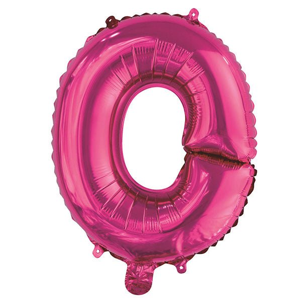 Hot Pink "O" Letter Foil Balloon (35cm) - The Party Marketplace