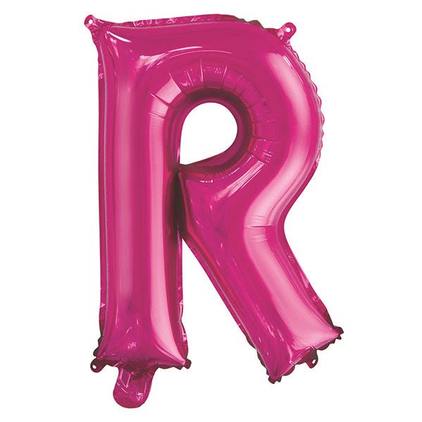 Hot Pink "R" Letter Foil Balloon (35cm) - The Party Marketplace