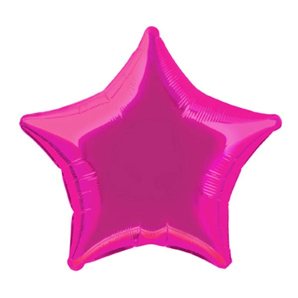 Hot Pink Star Foil Balloon 50cm - The Party Marketplace