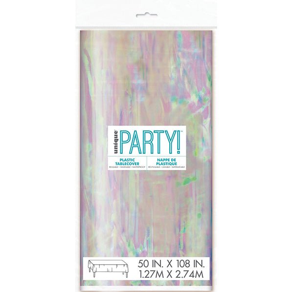 Iridescent Tablecover 127cm x 274cm - The Party Marketplace
