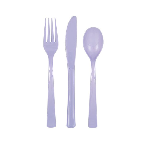 Lavender Assorted Cutlery (Pack of 18) - The Party Marketplace
