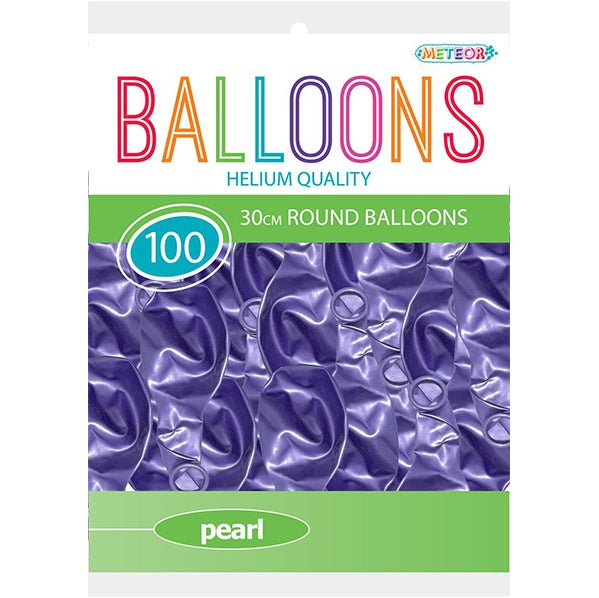 Lavender Pearl Balloons 30cm (Pack of 100) - The Party Marketplace