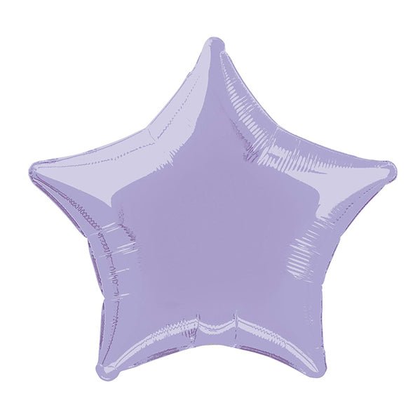 Lavender Star Foil Balloon 50cm - The Party Marketplace